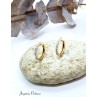 Pendientes  "Diamantes White" de Oro Amarillo de 18kt