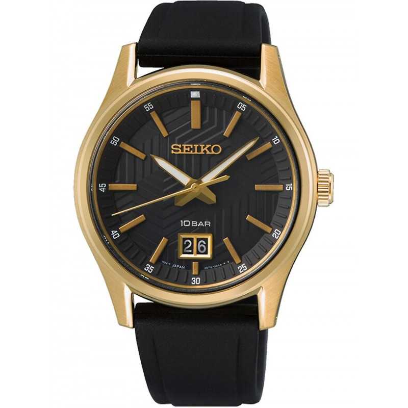 SEIKO Neo Classic Correa Silicona Negro