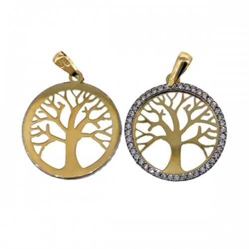 Colgante Árbol Vida  Oro 18kt