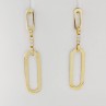 Pendientes  Eslabones Largos Oro 18kt